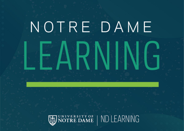 Wordmark for Notre Dame Learning